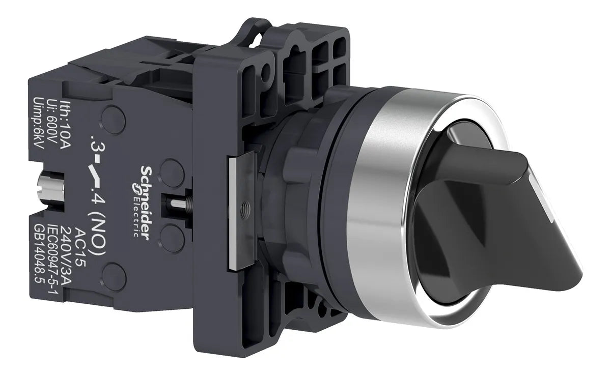 Comutador 22Mm Plástico Manopla Curta 3 Posições Retorno Centro 2Na XA2ED53 Schneider